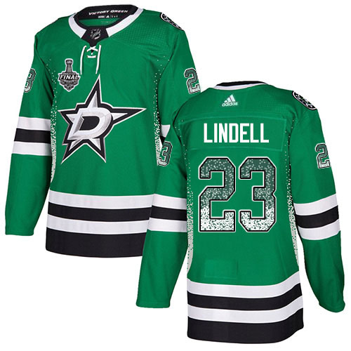 Adidas Men Dallas Stars #23 Esa Lindell Green Home Authentic Drift Fashion 2020 Stanley Cup Final Stitched NHL Jersey